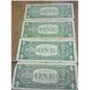 Image 2 : 4- One Dollar Silver Certificates (1957's)