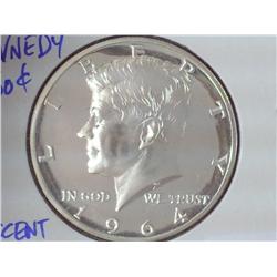 1964 Kennedy Half Dollar Proof (Accent Hair Var.)