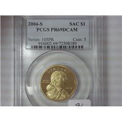 2004-S Sacagawea $1 PCGS PR69DCAM