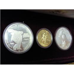 1983 And 1984 US Olympic 3 Coin Proof Set