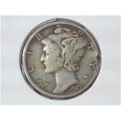1927 Mercury Dime