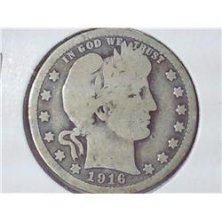 1916-D Barber Quarter