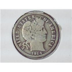 1914-D Barber Dime