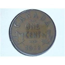 1922 Canada One Cent (Key Date)