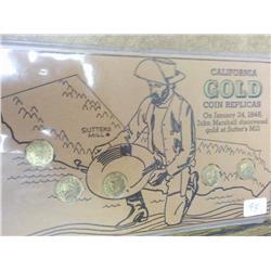 California Gold Coin Replicas Set (5 Coins)