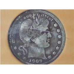 1909 Barber Quarter (Fine)