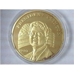 1993 President Clinton One Troy Ounce .999 Silver