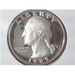 1985-S Washington Quarter Proof