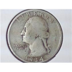 1934 Washington Quarter