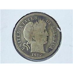 1912-S Barber Dime