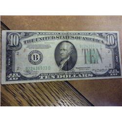 1934-A Ten Dollar Federal Reserve Note