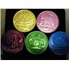 5 Assorted Mardi Gras Tokens