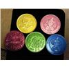 Image 2 : 5 Assorted Mardi Gras Tokens