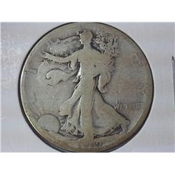 1919-D Walking Liberty Half Dollar