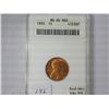1955 Lincoln Cent ANACS MS65RED