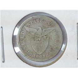 1907-S US/Philipinnes Ten Centavos (Silver)