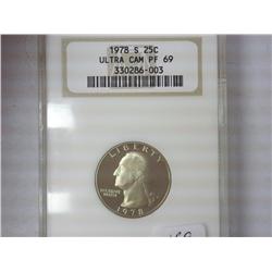 1978-S Washington Quarter NGC PF69 Ultra Cam