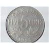 1925 Canada Five Cents (Key Date)