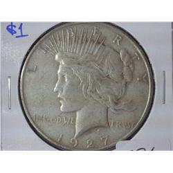 1927-D Peace Silver Dollar