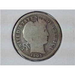1905-S Barber Dime