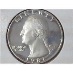 1981-S Washington Quarter Proof