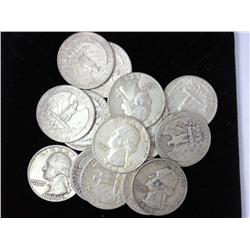 $4.00 Face Value Washington Silver Quarters