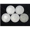 Image 1 : 5 Assorted Liberty "V" Nickels