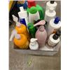 Image 1 : Assorted shampoos and cleaners