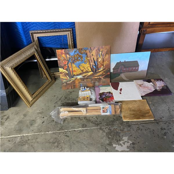 Crafting and painting and frames