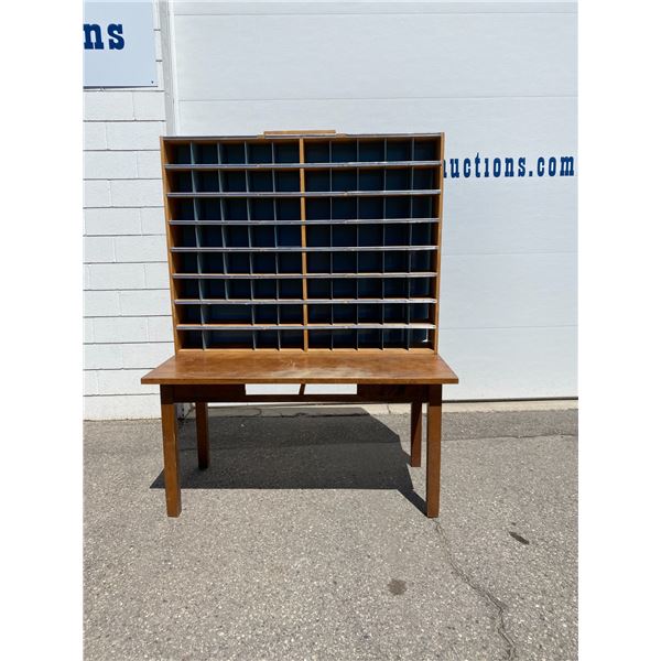 Vintage sorting table cabinet