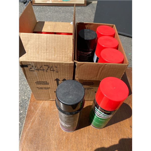 Spray paint and belt dressing