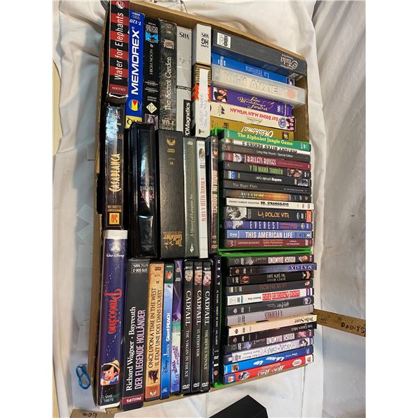 Dvds and vhs