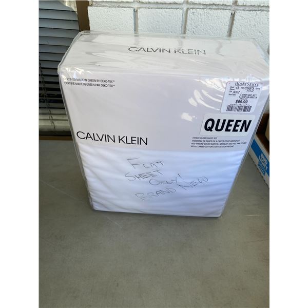 Calvin Klein flat sheet queen only flat sheet
