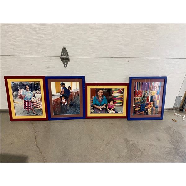 4 framed pictures