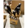 Image 1 : Knife block and knives