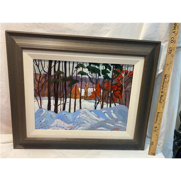 Painting on board J.Eid