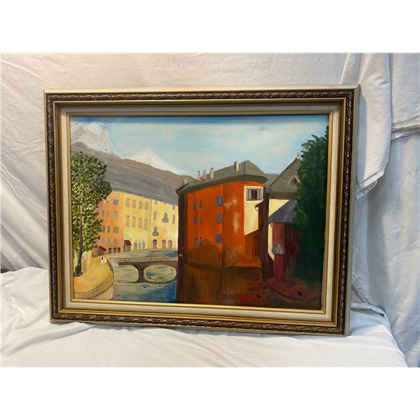 Wall art picture needs securing in frame