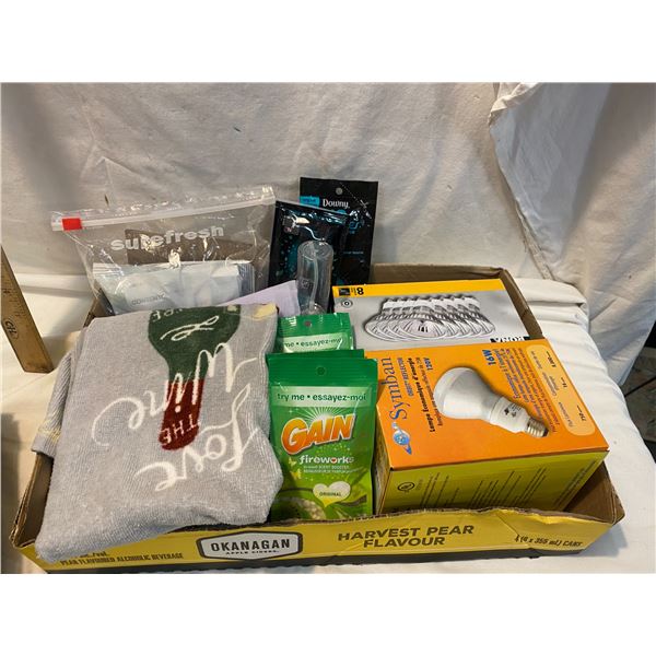 Light bulbs and cleaning items