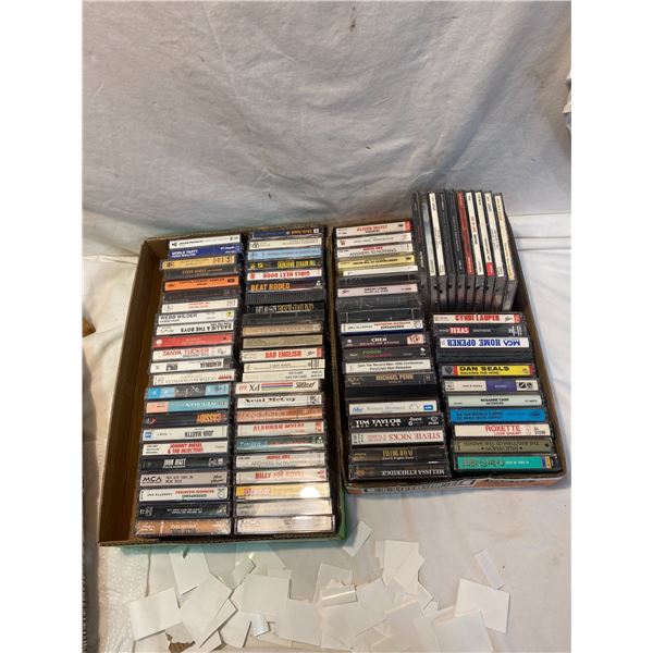 Cassettes and cds