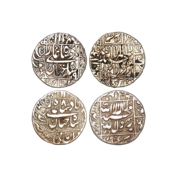 Shahjahan (1628-1659), Silver rupee (2 coins), ‘legends in rectangle’ type, Surat mint