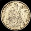 Image 1 : 1873 Arrows Seated Liberty Dime CLOSELY UNC