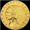 Image 1 : 1910 $2.50 Gold Quarter Eagle UNCIRCULATED