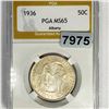 Image 1 : 1936 Albany Half Dollar PGA - MS65