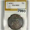 Image 1 : 1878-S Silver Trade Dollar PGA - MS62