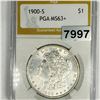 Image 1 : 1900-S Morgan Silver Dollar PGA - MS63+