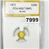 Image 1 : 1872 BG-940 California Gold Half Dollar PGA -
