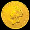 Image 1 : 1855 Ty 2 Rare Gold Dollar NEARLY UNCIRCULATED