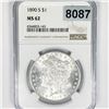 Image 1 : 1890-S Morgan Silver Dollar NGC - MS62