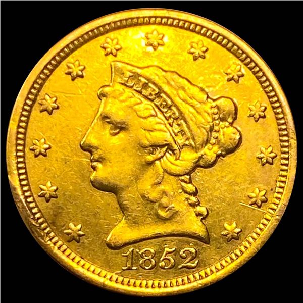 1852 $2.50 Gold Quarter Eagle ABOUT UNCIRCULATED