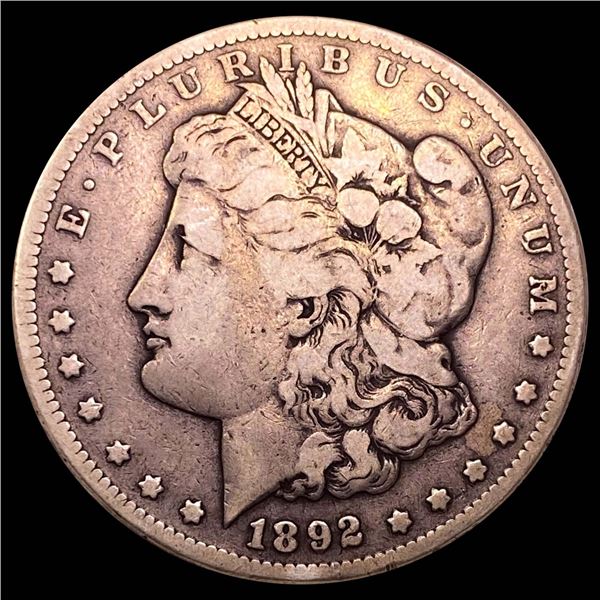 1892-CC Morgan Silver Dollar LIGHTLY CIRCULATED